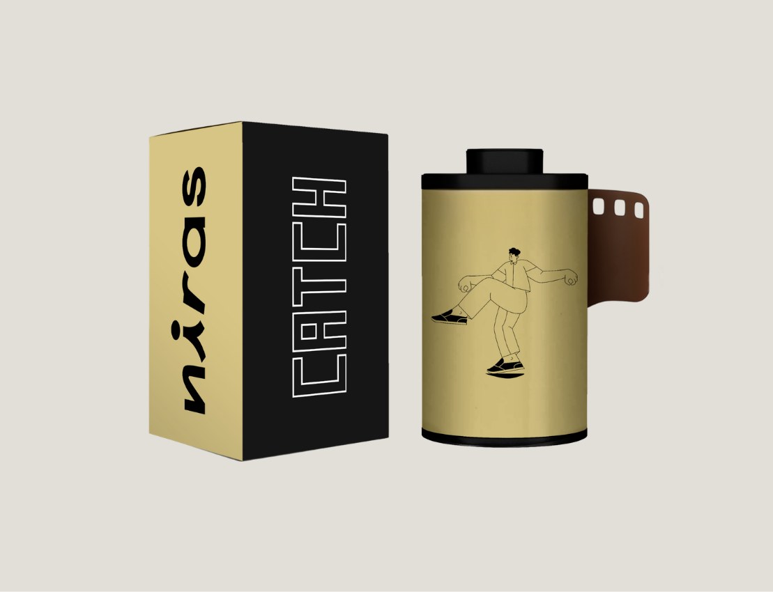 Niras 35mm film box and roll